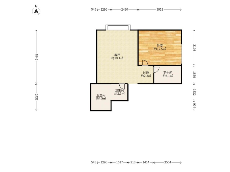 4室2廳2陽臺 俊發(fā)盛唐城戶型圖