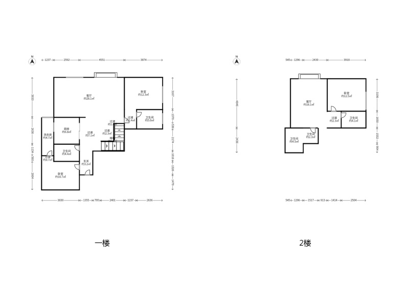 4室2廳2陽臺 俊發(fā)盛唐城戶型圖