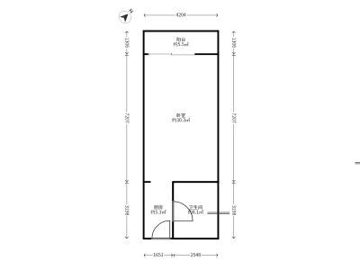 1室1廳1陽臺 和諧世紀(jì)