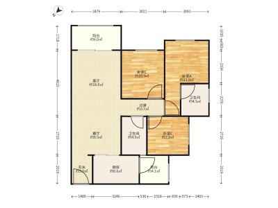 3室2廳 中海錦苑