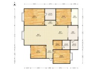4室2廳2陽臺 機電裕海小區(qū)（上馬村）戶型圖