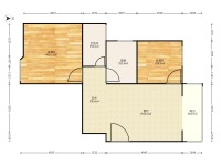 2室2廳1陽臺 江東小康城戶型圖
