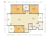 3室2廳2陽臺(tái) 江東花園四季園戶型圖