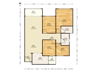 4室2廳1陽臺 中海云著戶型圖