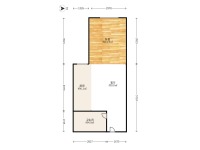1室1廳1陽臺(tái) 南悅城公寓公寓戶型圖