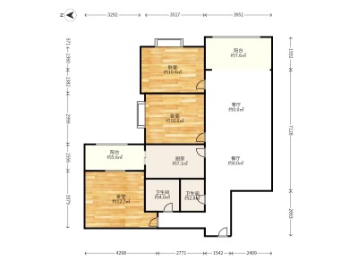 3室2廳1陽臺 東驤神駿一期