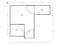 1室1廳1陽臺 天驕北麓南區(qū)戶型圖
