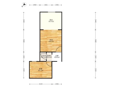 3室2廳1陽臺 假日城市
