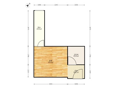 1室1廳1陽臺 天驕北麓北區(qū)