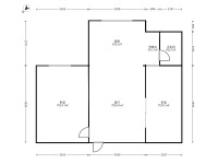 2室1廳1陽(yáng)臺(tái) 機(jī)電裕海小區(qū)（上馬村）戶型圖