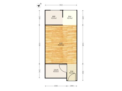 1室1廳1陽臺 金呈北泰花園
