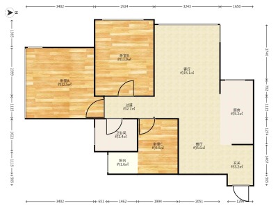 3室2廳1陽臺 南亞未來城