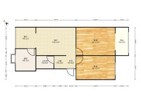2室2廳1陽臺 白馬小區(qū)戶型圖