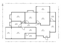 3室2廳2陽臺(tái) 俊發(fā)盛唐城星河郡（一期）戶型圖