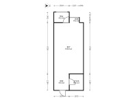 1室1廳1陽臺(tái) SOHO俊園戶型圖