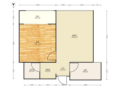 1室1廳1陽臺 江東好世界