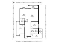 3室2廳1陽臺 未名城A7戶型圖