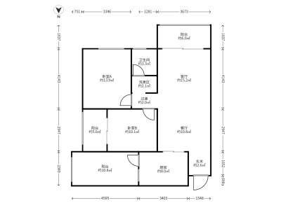 2室2廳2陽(yáng)臺(tái) 國(guó)?,F(xiàn)代城荷花苑