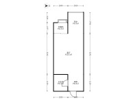 1室1廳1陽(yáng)臺(tái) SOHO俊園戶型圖