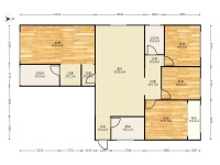 4室2廳1陽臺 保利中心戶型圖