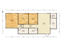 3室2廳1陽臺(tái) 七彩俊園戶型圖