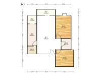 2室2廳 金坤尚城祥和里戶型圖