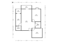 2室2廳 金坤尚城祥和里戶型圖