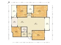 4室2廳2陽臺(tái) 華龍人家戶型圖