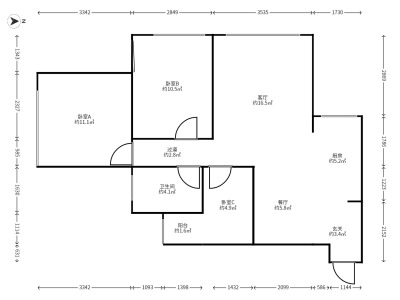 3室2廳1陽(yáng)臺(tái) 南亞未來(lái)城