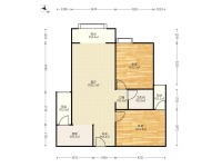 2室2廳1陽臺 俊發(fā)盛唐城星河郡（一期）戶型圖