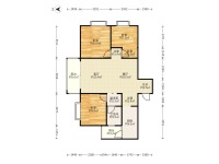 3室2廳1陽臺 云投尚苑戶型圖