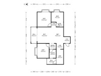 3室2廳1陽臺 云投尚苑戶型圖