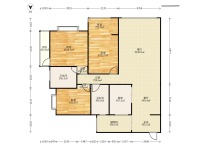 3室2廳2陽(yáng)臺(tái) 春城慧谷B區(qū)戶型圖