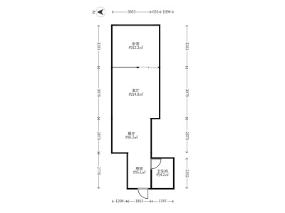 1室1廳1陽臺 萬宏國際一期