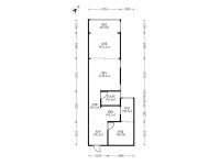 2室2廳1陽臺 萬宏國際三期戶型圖