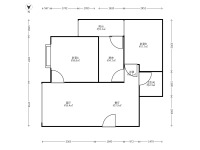 2室1廳 天驕北麓南區(qū)戶型圖