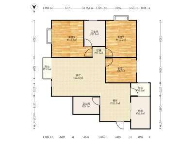 3室2廳 美璟欣城