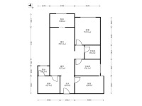 3室2廳1陽臺(tái) 華潤悅府二期戶型圖