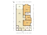 3室2廳2陽臺 和諧世紀戶型圖