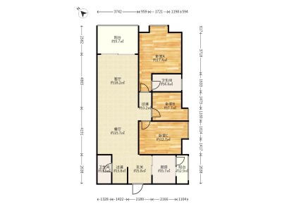 3室2廳2陽臺(tái) 和諧世紀(jì)