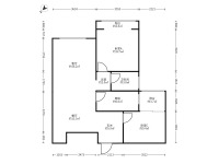 2室2廳1陽(yáng)臺(tái) 實(shí)力壹方城戶型圖