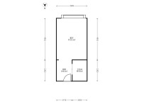 1室2廳1陽臺 中海云著公寓戶型圖