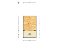 1室2廳1陽臺 中海云著公寓戶型圖