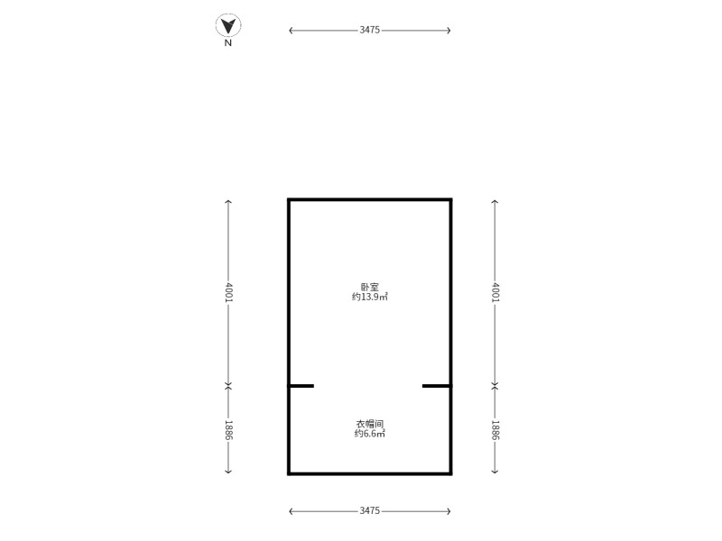 1室2廳1陽臺 中海云著公寓戶型圖