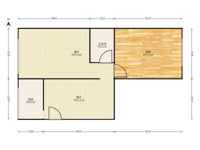 1室2廳1陽臺 怡康溫泉新村A區(qū)