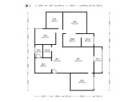 4室1廳1陽臺 未名城A3戶型圖