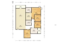 4室2廳2陽臺 未名城A3戶型圖