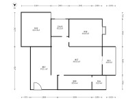 2室2廳1陽臺 金坤尚城學(xué)府里戶型圖