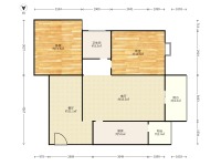 2室2廳1陽臺 金坤尚城學(xué)府里戶型圖