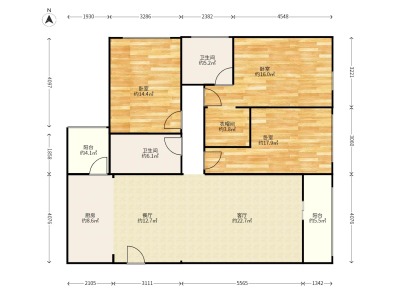3室2廳2陽臺 廣福城和福園